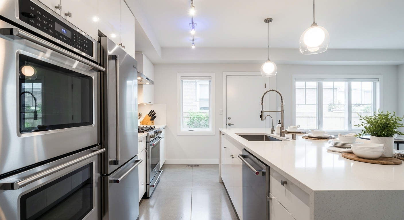 Saubere Küche nach Reinigung